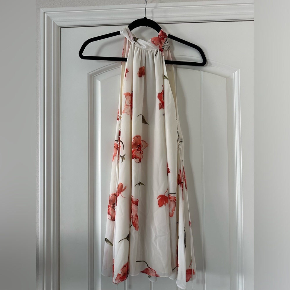 GUC Haute Hippie Floral Mini Halter Dress size XS